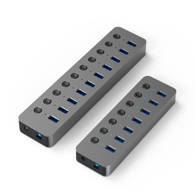 Blueendless USB Splitter Aluminum Alloy QC Fast Charge Expander, Number of interfaces: 10-port (12V4A Power) - free shipping - PMC Jewellery - Order now!
