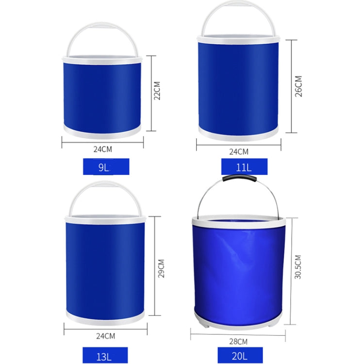 3 PCS  13L Car Folding Telescopic Bucket Portable Car Washing Special Bucket Outdoor Travel Fishing Bucket - Stowing Tidying by PMC TechLife | Online Shopping South Africa | PMC TechLife | Buy Now Pay Later Mobicred