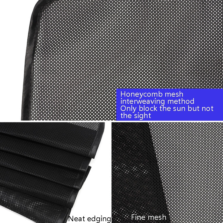 4 PCS Net Yarn Magnetic Suction Type Car Sunshade Curtain, Size: Thick Back Row Square - Sound & Heat Insulation Cotton by PMC TechLife | Online Shopping South Africa | PMC TechLife | Buy Now Pay Later Mobicred