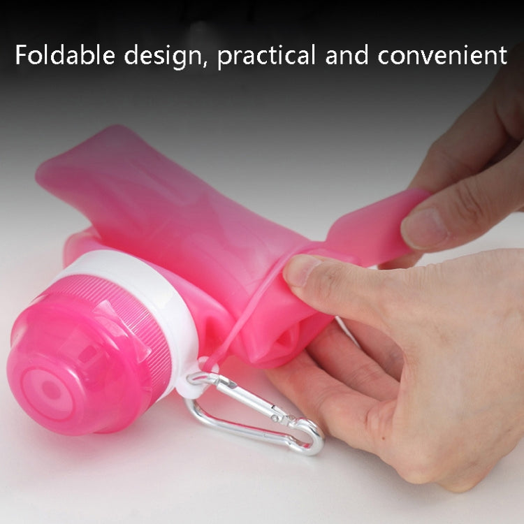 XC-282 600ml Silicone Folding Cup Out Camping Cycling Sports Kettle(Pink) - free shipping - PMC TechLife - Order now!