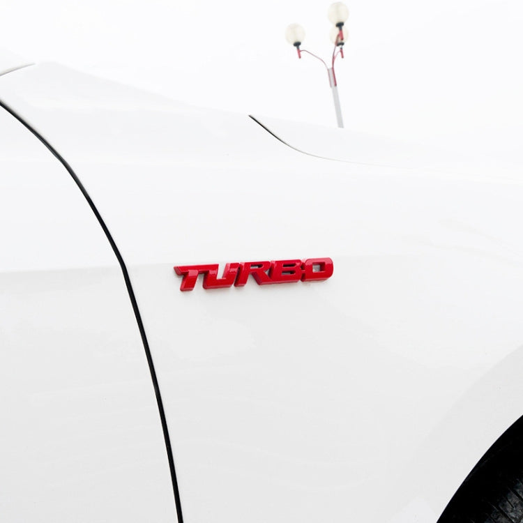 8 PCS Car Alloy Modified Turbocharged TURBO Metal Car Sticker Sports Body Sticker Car Tail Label Side Decoration Sticker, Model: Large 12 X 1.4cm(Silver) - Decorative Sticker by PMC TechLife | Online Shopping South Africa | PMC TechLife | Buy Now Pay Later Mobicred