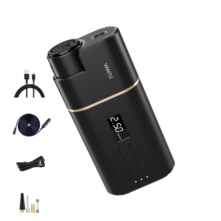 YANTU A31 Car Smart Digital Display Air Pump Electric Portable Tire Pump, Specification��� Wireless Version Black - free shipping - PMC TechLife - Order now!