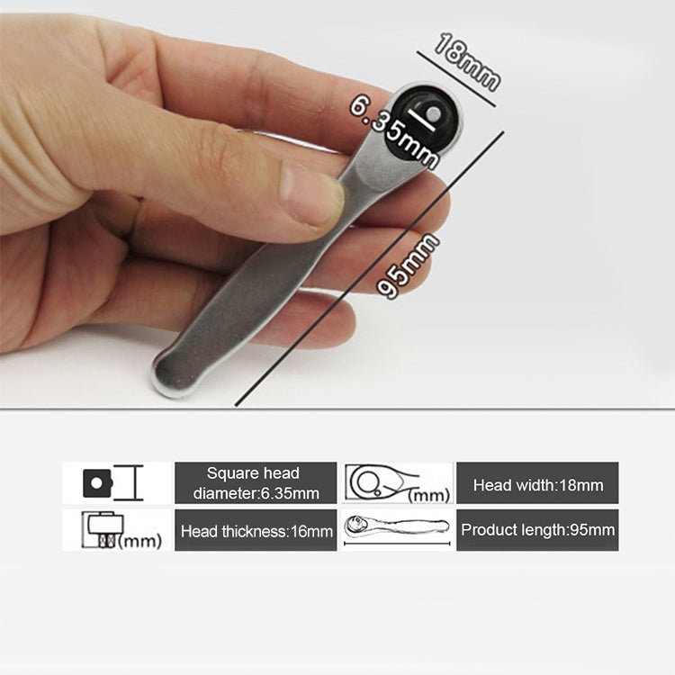 Portable Mini Single-Ended Torque Rachet Wrench Spanner Hand Repair Tools - Hex Key & Spanner by PMc TechLife | Online Shopping South Africa | PMc TechLife | Buy Now Pay Later Mobicred