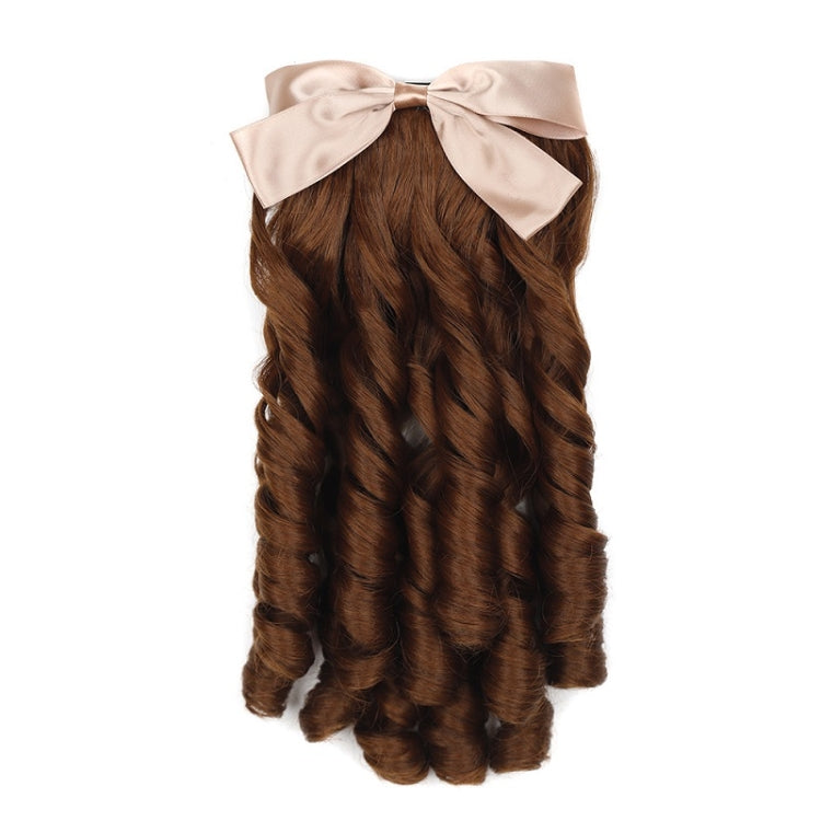 Princess Curly Ponytail Wig Costume Film And Television Retro Prom Comb Ponytail Curly Hair(Light Brown) - free shipping - PMC TechLife - Order now!