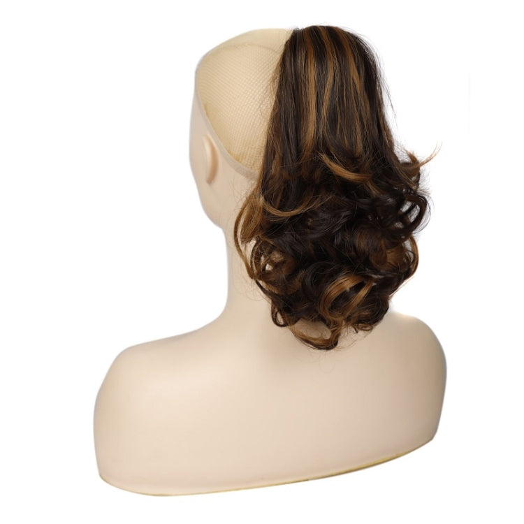 Women Curly Hair Short Ponytail Wig With Shark Clip(22H24 #) - free shipping - PMC TechLife - Order now!