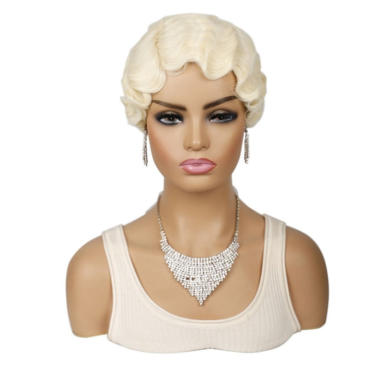 Ladies Short Hair Wig Retro Water Wave Curly Wig(613 #) - free shipping - PMC TechLife - Order now!