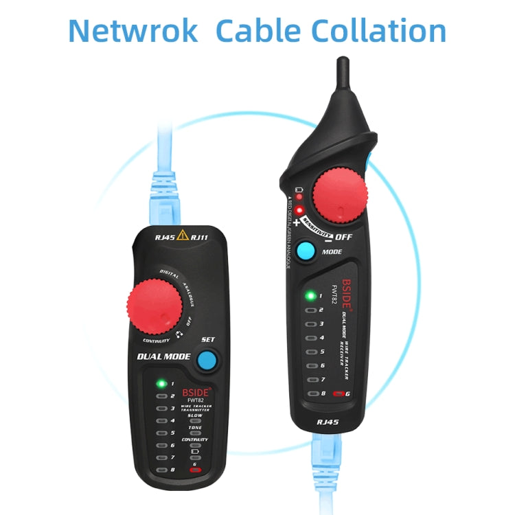 BSIDE FWT82 Analog And Digital Dual-Mode Anti-Interference Intelligent Line Finder Network Cable Tracker - free shipping - PMC Jewellery - Order now!