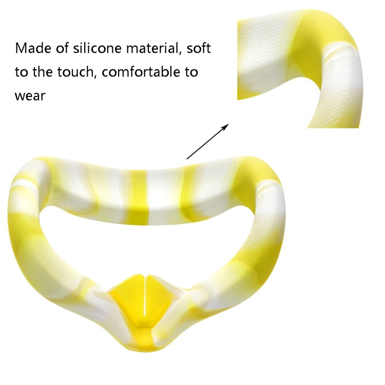 VR Silicone Eye Cover Anti-Sweat And Decontamination Color VR Goggles For Oculus Quest 2(White Pink) - VR Accessories by PMC TechLife | Online Shopping South Africa | PMC TechLife | Buy Now Pay Later Mobicred