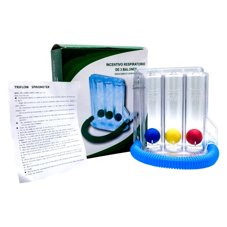 Respiratory Training Device Lung Capacity Training Pulmonary Function Exercise Rehabilitation Device, Specification: Three Ball - free shipping - PMC TechLife - Order now!