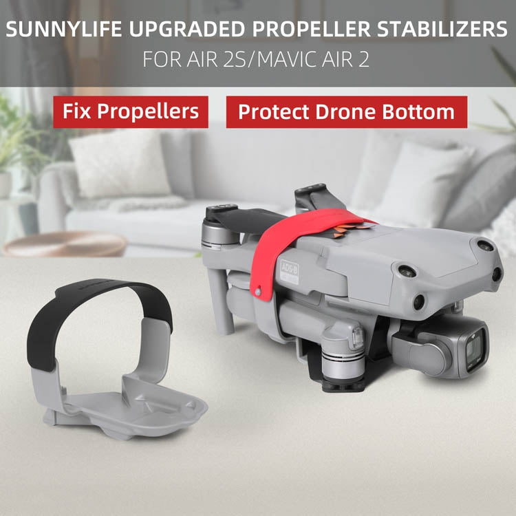 Sunnylife A2S-Q9358 Blade Holder Fixed Propeller Fixer Guard for DJI Air 2S / Mavic Air 2(Black) - Other by PMC TechLife | Online Shopping South Africa | PMC TechLife | Buy Now Pay Later Mobicred