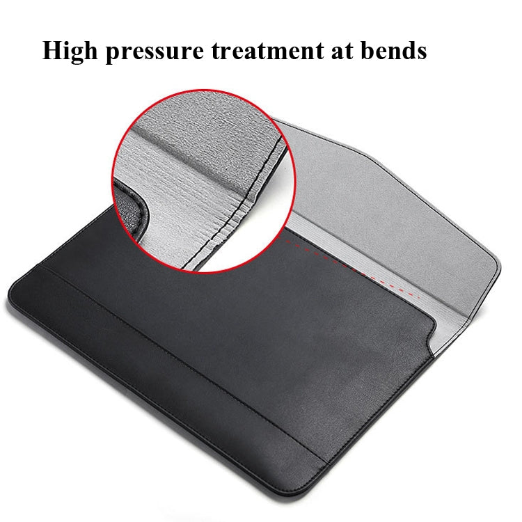 Horizontal  Embossed Notebook Liner Bag Ultra-Thin Magnetic Holster, Applicable Model: 14-15 inch(Dark Blue) - 14.1 inch by PMC Jewellery | Online Shopping South Africa | PMC Jewellery | Buy Now Pay Later Mobicred