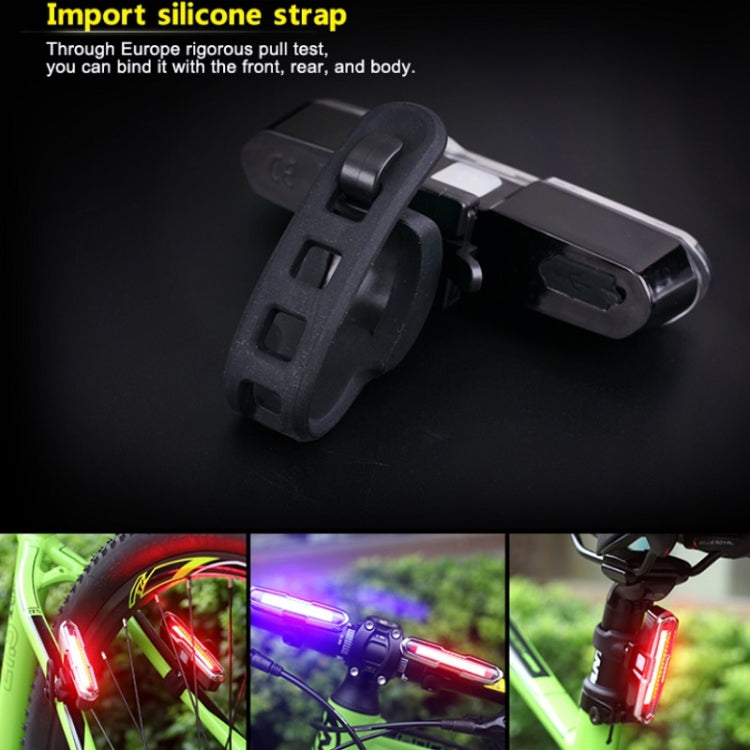 Bicycle Light USB Charging LED Warning Light Night Riding COB Tail Light, Specification: 7505B Red White Light - free shipping - PMC TechLife - Order now!