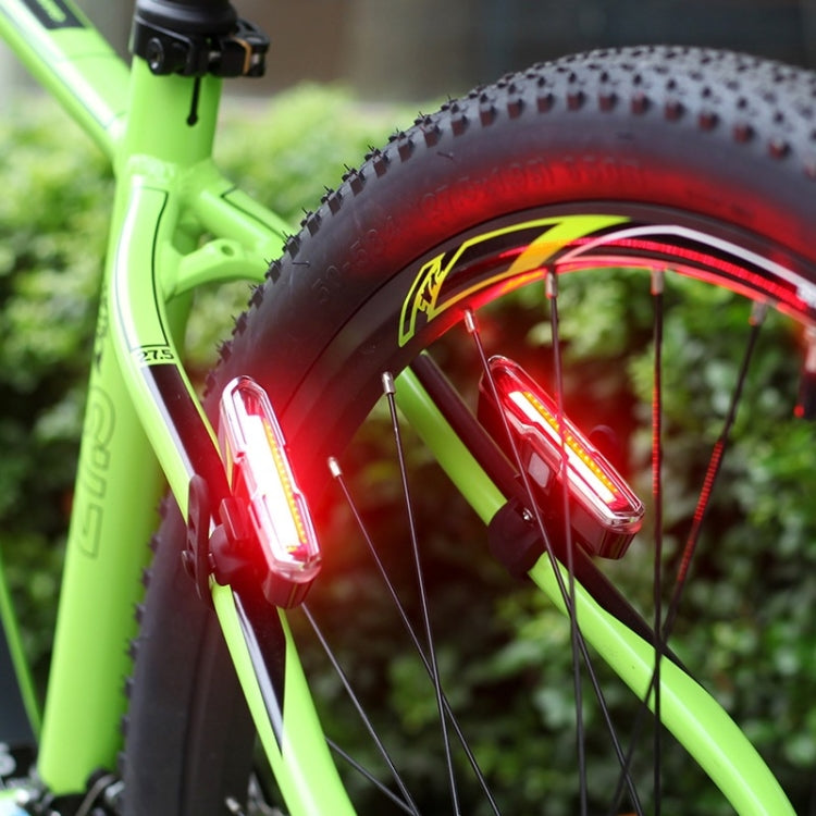 Bicycle Light USB Charging LED Warning Light Night Riding COB Tail Light, Specification: 7505B Red White Light - free shipping - PMC TechLife - Order now!