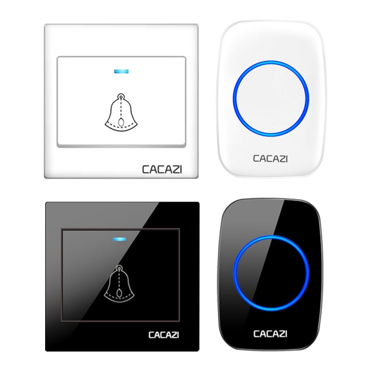 CACAZI H10 1 For 1 Wireless Smart Doorbell without Battery, Plug:EU Plug(Black) - free shipping - PMC TechLife - Order now!