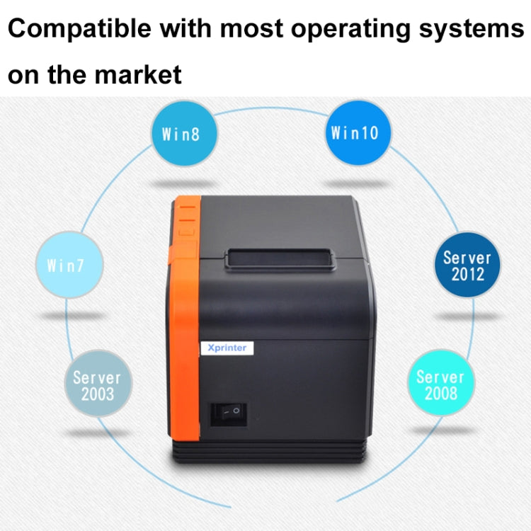Xprinter XP-T58L 58mm Supermarket Cashier Receipt Thermal Printer, Spec: USB Port(UK Plug) - free shipping - PMC TechLife - Order now!