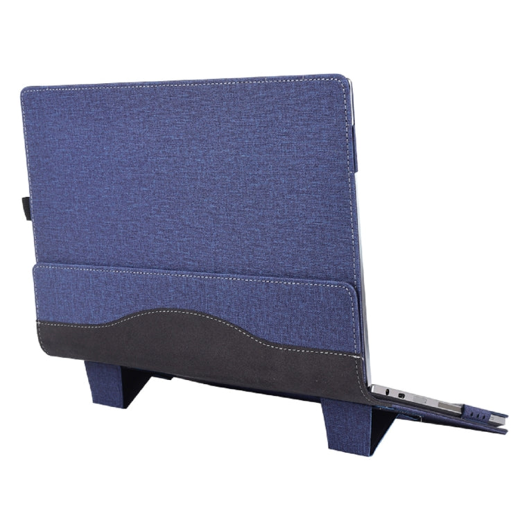For Samsung Galaxy Book Pro 360 15.6 inch Leather Laptop Anti-Fall Protective Case With Stand(Dark Blue) - free shipping - PMC Jewellery - Order now!