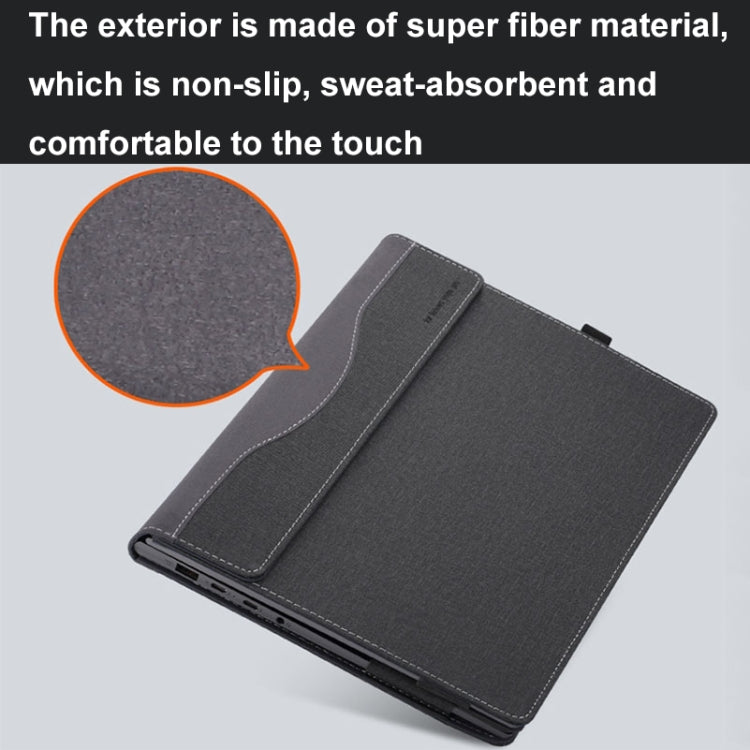 For Samsung Galaxy Book Pro 360 15.6 inch Leather Laptop Anti-Fall Protective Case With Stand(Dark Blue) - free shipping - PMC Jewellery - Order now!