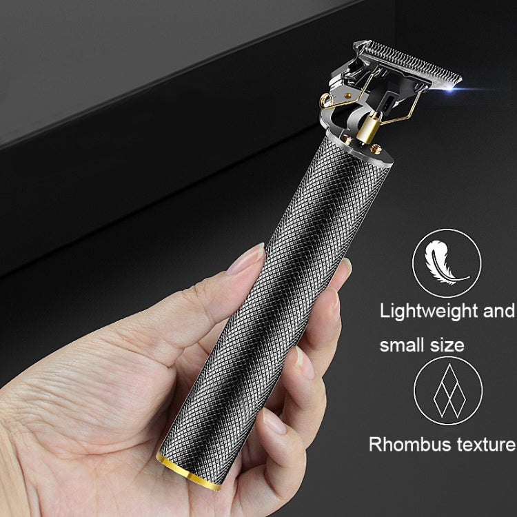 Hollow T-Shaped Steel Head Hair Trimmer USB Charging Carving Electric Hair Clipper, Color: Gradient - free shipping - PMC TechLife - Order now!