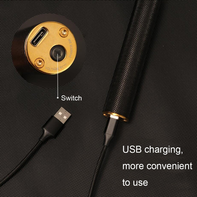 Hollow T-Shaped Steel Head Hair Trimmer USB Charging Carving Electric Hair Clipper, Color: Gold - free shipping - PMC TechLife - Order now!