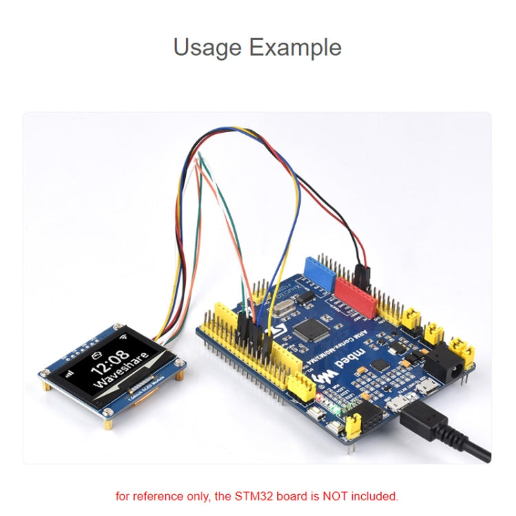 Waveshare 1.54 Inch OLED Display Module, 128��64 Resolution, SPI / I2C Communication(White) - free shipping - PMC TechLife - Order now!