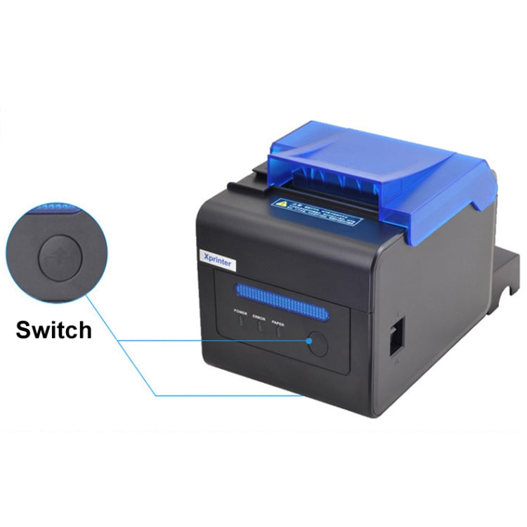 Xprinter XP-C300H 80mm Sound And Light Alarm Store Cashier Rreceipt Thermal Printer, Spec: USB+COM+LAN(EU Plug) - free shipping - PMC TechLife - Order now!