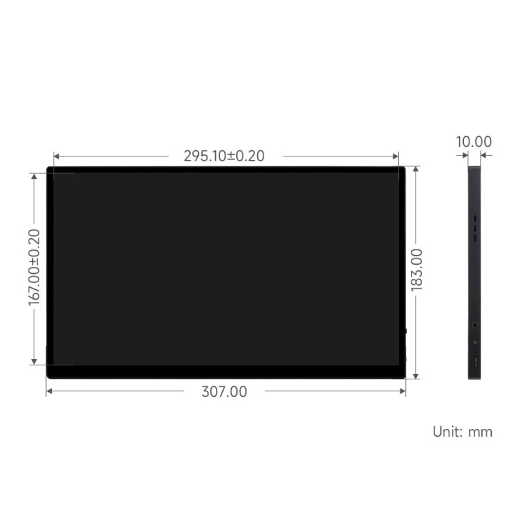 Waveshare 13.3 Inch 2K 2560×1440 HDMI/Type-C Display Interface AMOLED Touch Display(UK Plug) - free shipping - PMC Jewellery - Order now!
