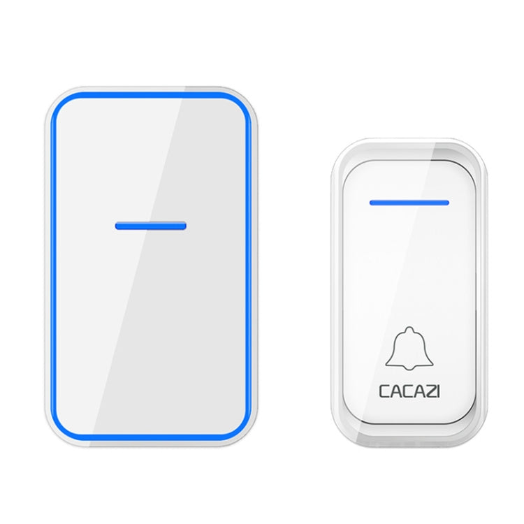 CACAZI Home Smart Digital Wireless Doorbell Remote Electronic Doorbell Elderly Pager, Style: US Plug(White) - Wireless Doorbell by CACAZI | Online Shopping South Africa | PMC TechLife | Buy Now Pay Later Mobicred