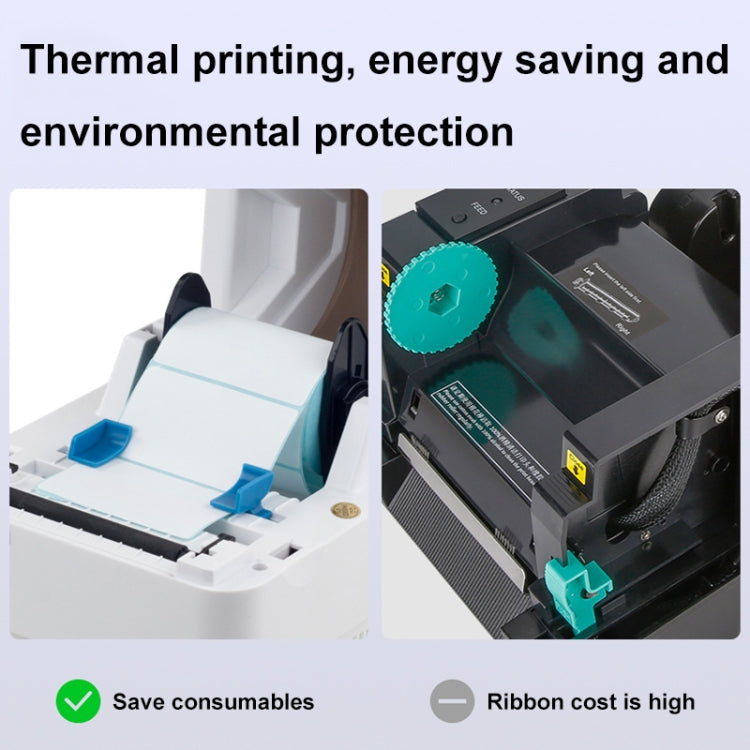 Xprinter XP-320B 80mm Thermal Barcode Supermarket Cashier Label Printer, Spec: USB(US Plug) - free shipping - PMC TechLife - Order now!
