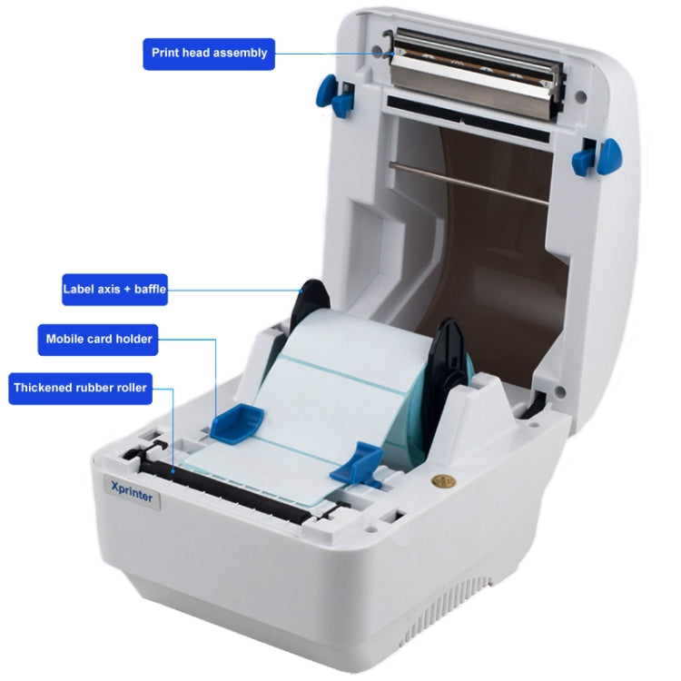 Xprinter XP-320B 80mm Thermal Barcode Supermarket Cashier Label Printer, Spec: USB(US Plug) - free shipping - PMC TechLife - Order now!