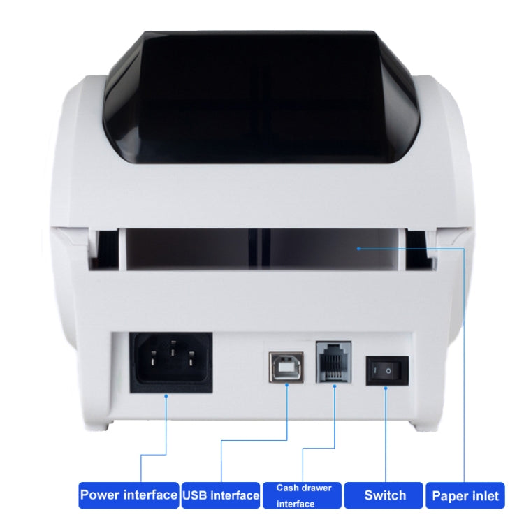 Xprinter XP-320B 80mm Thermal Barcode Supermarket Cashier Label Printer, Spec: USB(US Plug) - free shipping - PMC TechLife - Order now!