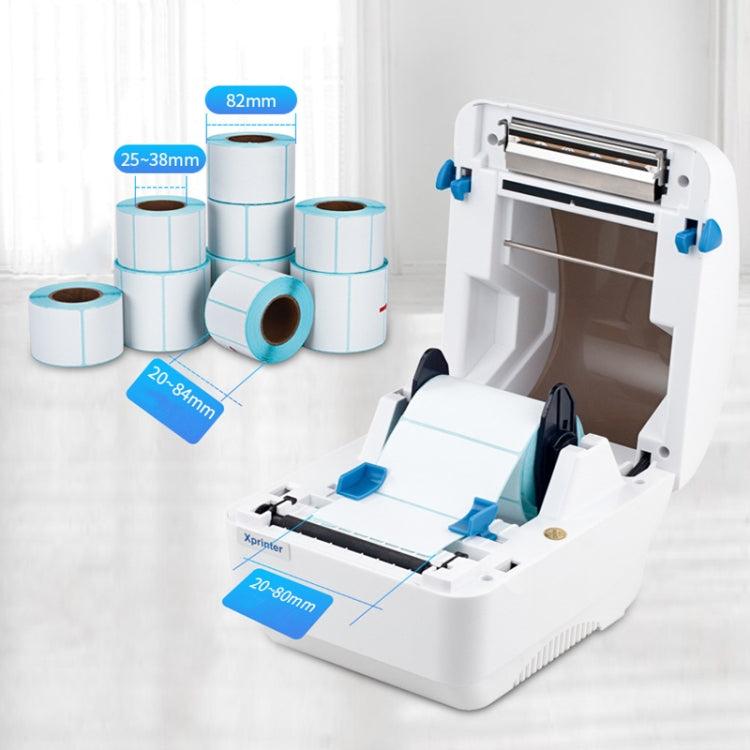 Xprinter XP-320B 80mm Thermal Barcode Supermarket Cashier Label Printer, Spec: USB(UK Plug) - free shipping - PMC TechLife - Order now!