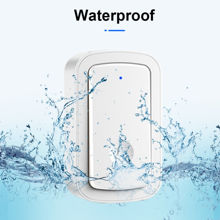 CACAZI A19 1 For 1 Wireless Music Doorbell without Battery, Plug:US Plug(White) - Wireless Doorbell by CACAZI | Online Shopping South Africa | PMC TechLife | Buy Now Pay Later Mobicred