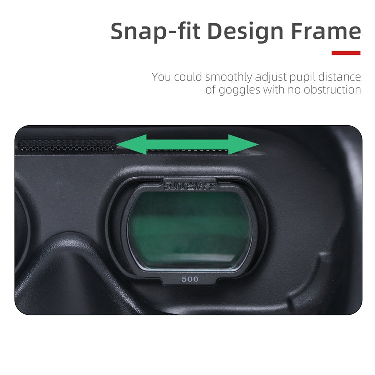 Sunnylife FV-Q9334 2 PCS Myopia Lens Nearsighted Corrective Aspherical Lens for DJI FPV Goggles V2, Colour: 500 Degree - Lens Accessories by Sunnylife | Online Shopping South Africa | PMC TechLife | Buy Now Pay Later Mobicred