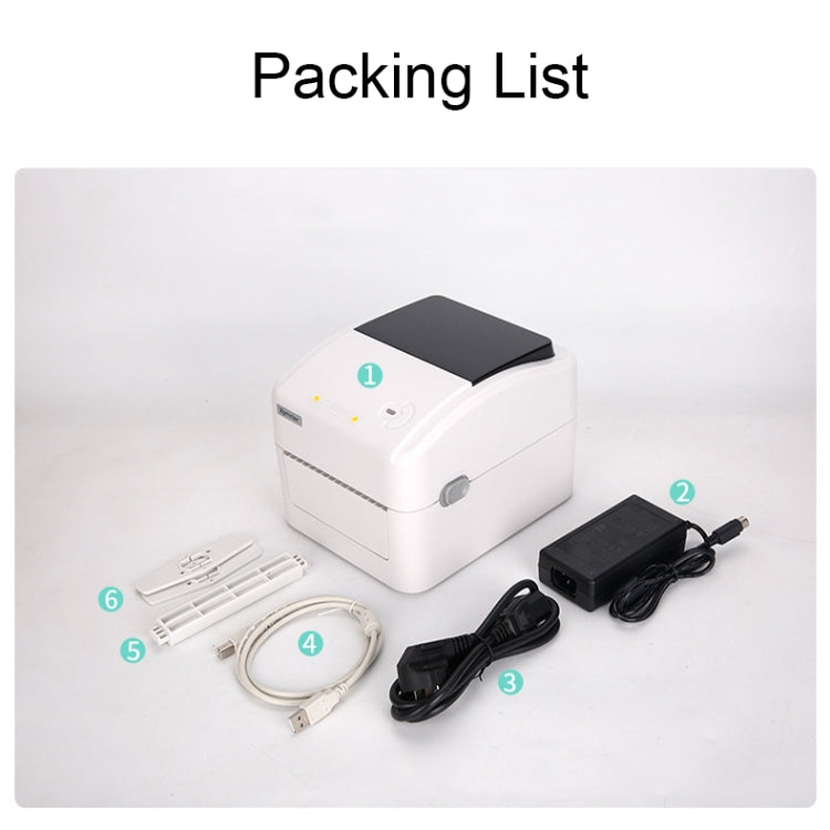 Xprinter XP-420B 108mm Express Order Printer Thermal Label Printer, Style:USB+LAN Port(US Plug) - free shipping - PMC TechLife - Order now!