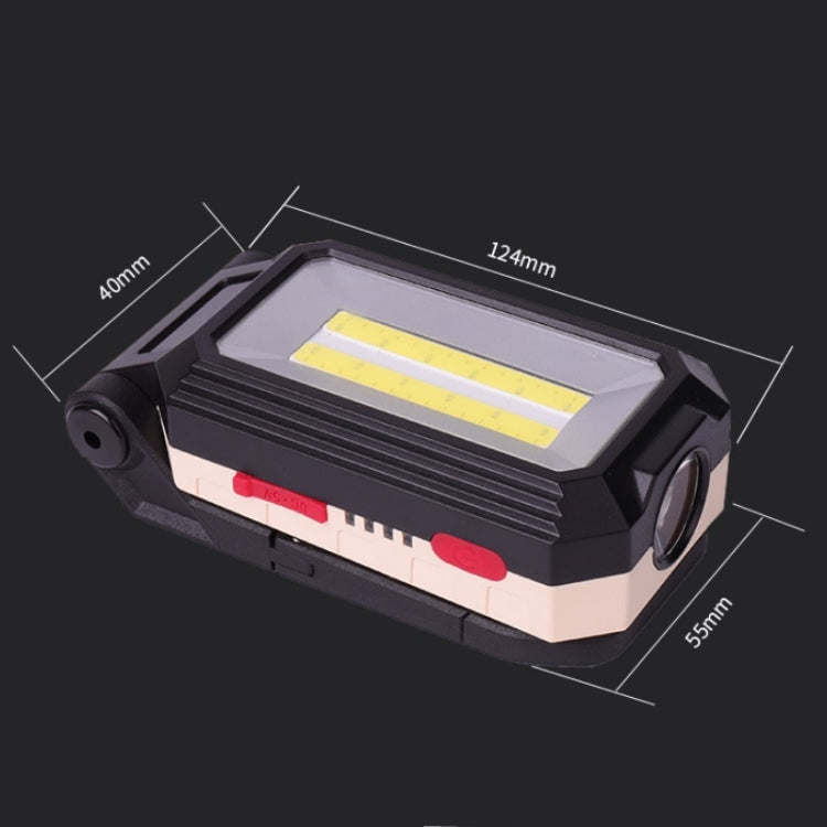 W559 2 COB + T6 Glare Car Inspection Working Light USB Charging LED Folding Camping Lamp with Hook + Magnet - free shipping - PMC Jewellery - Order now!