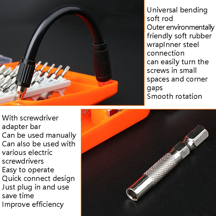 Obadun 9800 58 in 1 Screwdriver Set Manual CRV Batch Mobile Phone Disassembly Glasses Repair Tool(Orange) - Screwdriver Set by Obadun | Online Shopping South Africa | PMC TechLife | Buy Now Pay Later Mobicred