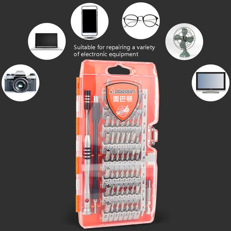 Obadun 9800 58 in 1 Screwdriver Set Manual CRV Batch Mobile Phone Disassembly Glasses Repair Tool(Orange) - Screwdriver Set by Obadun | Online Shopping South Africa | PMC TechLife | Buy Now Pay Later Mobicred