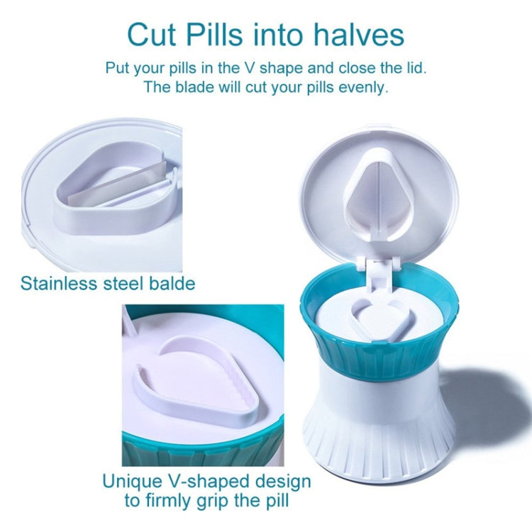 3 in 1 Medicine Grinding Storage & Dividing Storage Box(6x6x6.7cm) - free shipping - PMC TechLife - Order now!