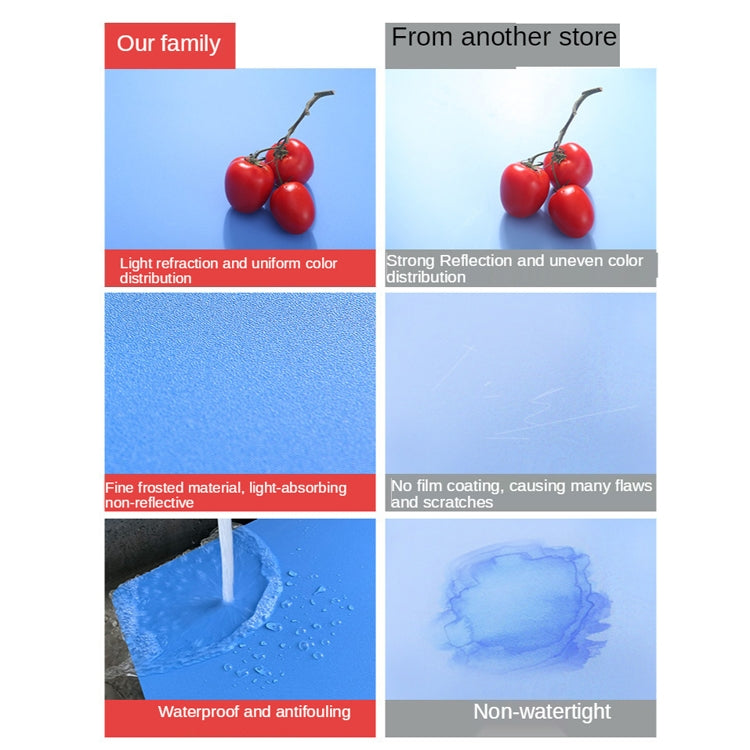 60 X 60cm Non-Reflective Matte PVC Board Double-Sided Solid Color Photo Background Board Filming Photography Props(Orange + Yellow) - free shipping - PMC TechLife - Order now!