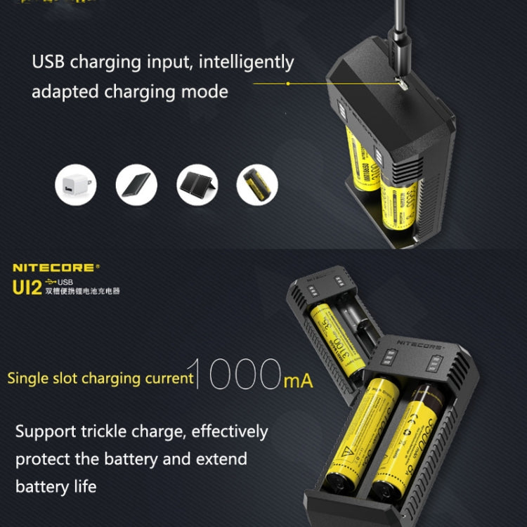 NITECORE Dual Slot Smart Charger(UI2) - free shipping - PMC Jewellery - Order now!