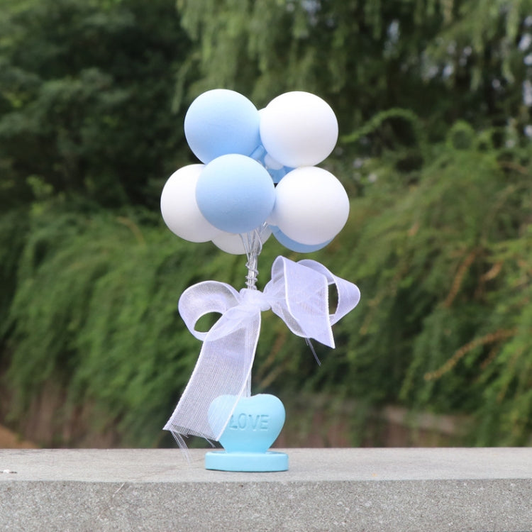 6 PCS Car Ornaments Love Balloon Personality Macaron Color Car Ornament(Blue White) - Ornaments by PMC TechLife | Online Shopping South Africa | PMC TechLife | Buy Now Pay Later Mobicred