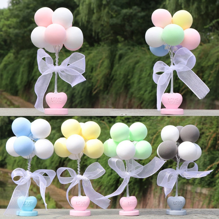 6 PCS Car Ornaments Love Balloon Personality Macaron Color Car Ornament(Blue White) - Ornaments by PMC TechLife | Online Shopping South Africa | PMC TechLife | Buy Now Pay Later Mobicred