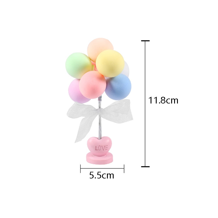 6 PCS Car Ornaments Love Balloon Personality Macaron Color Car Ornament(Gray White) - Ornaments by PMC TechLife | Online Shopping South Africa | PMC TechLife | Buy Now Pay Later Mobicred