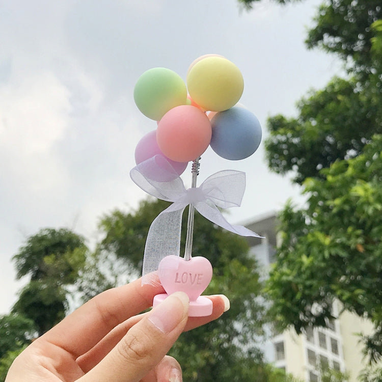 6 PCS Car Ornaments Love Balloon Personality Macaron Color Car Ornament(Pink White) - Ornaments by PMC TechLife | Online Shopping South Africa | PMC TechLife | Buy Now Pay Later Mobicred