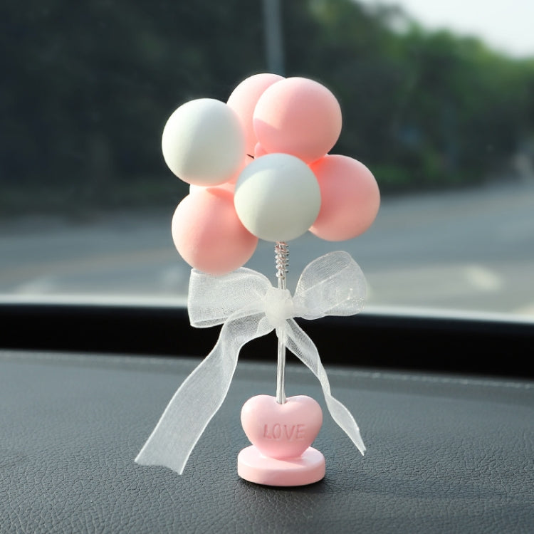 6 PCS Car Ornaments Love Balloon Personality Macaron Color Car Ornament(Purple White) - Ornaments by PMC TechLife | Online Shopping South Africa | PMC TechLife | Buy Now Pay Later Mobicred
