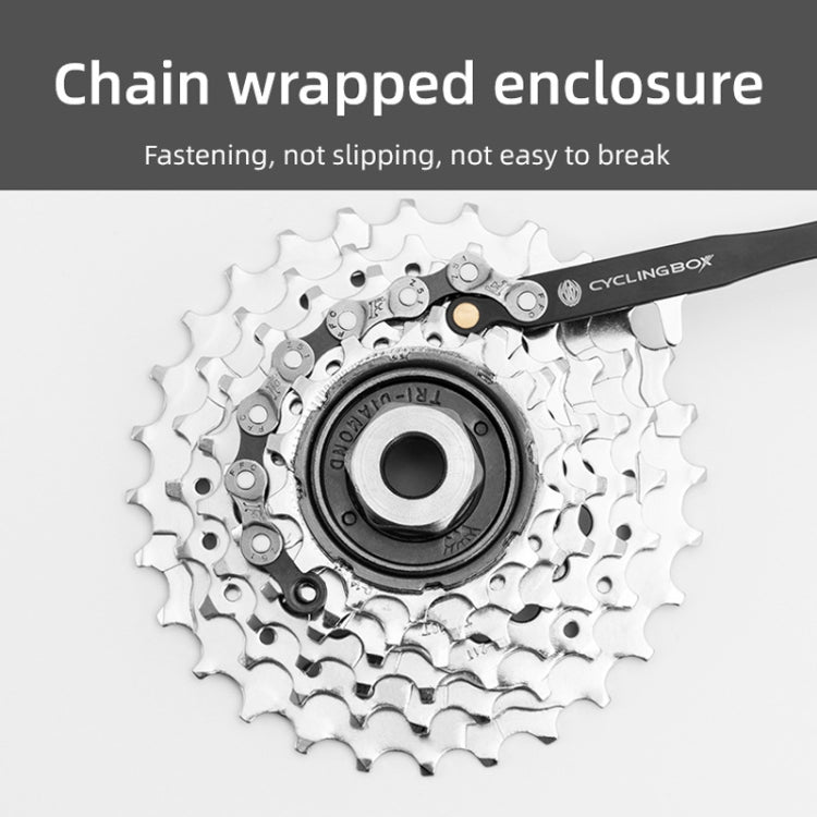 CYCLINGBOX BG-201401 Bicycle Repair Flywheel Disassembly Wrench Mountain Bike Portable Fast Repair Wrench(Black) - Maintenance tools by PMc TechLife | Online Shopping South Africa | PMc TechLife | Buy Now Pay Later Mobicred