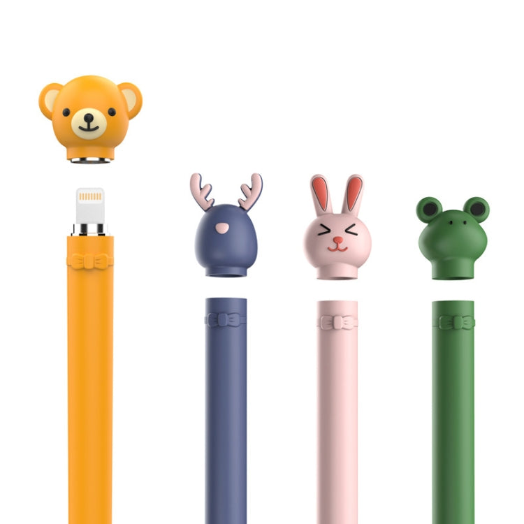 Cartoon Silicone Capacitive Pen Non-Slip And Anti-Drop Protective Cover For Apple Pencil 1(Rabbit) - Pencil Accessories by PMc TechLife | Online Shopping South Africa | PMc TechLife | Buy Now Pay Later Mobicred