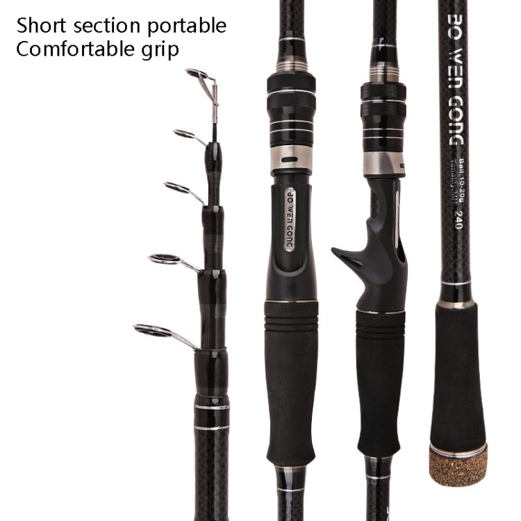 Carbon Telescopic Luya Rod Short Section Fishing Throwing Rod, Length: 2.1m(Straight Handle) - Fishing Rods & Accessories by PMC TechLife | Online Shopping South Africa | PMC TechLife | Buy Now Pay Later Mobicred