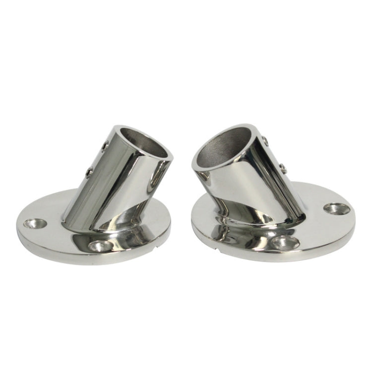60 Degree Round Pipe Seat 316 Stainless Steel Corrosion-Resistant Marine Tube Seat, Specification: 25mm 1 inch - Marine Accessories & Parts by PMC TechLife | Online Shopping South Africa | PMC TechLife | Buy Now Pay Later Mobicred