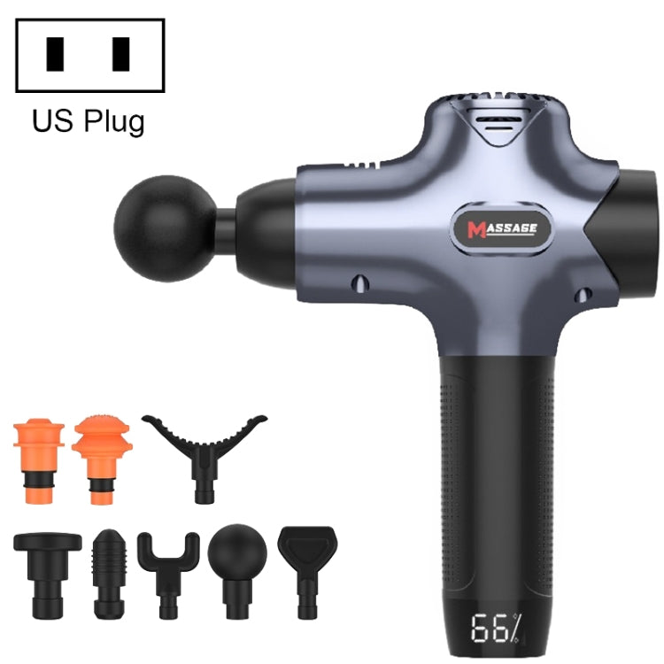 Y8-1 Fitness Massage Fascia Muscle Vibration Massager, Specification: Dark Blue(US Plug) - free shipping - PMC TechLife - Order now!